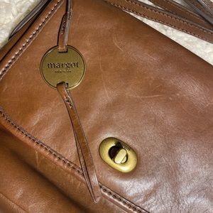 Margot NY Vintage Geunine Leather Shoulder Bag